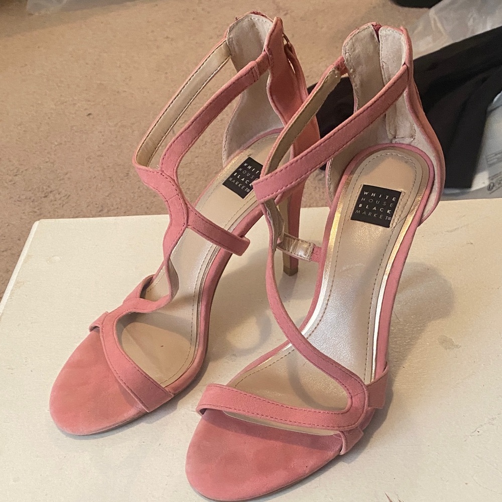 WHBMPeach/Pink Strappy Heels